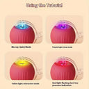 Generic - Interactive LED Cat Toy Ball with Tail Rope, Electric Self-Rolling