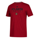 Atlanta United FC Performance Tee with team logo and Adidas branding