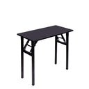 DlandHome Small Folding Table, Wooden Desk, Compact and Portable