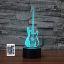 Illuminate your space with the Superiorvznd 3D Bass Guitar Night Light. Features touch control, 7 color options, and makes a perfect gift for music lovers.