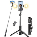 Selfie Stick Tripod with Light for iPhone & Android Smartphones