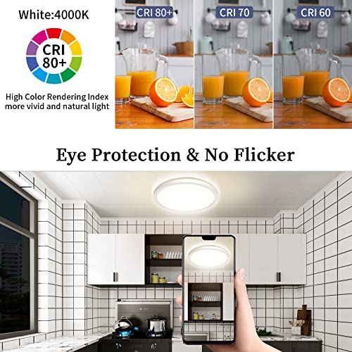 AMZ - Modern Ultra Thin LED Ceiling Light 18W IP44 4000K 1600LM