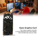 Goshyda - GTX1050Ti 4GB DDR5 Graphics Card, Dual Cooling, DVI VGA HDMI Outputs