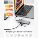 Novoo - 11-in-1 USB Type C Docking Station for Tablets with Multiple Ports