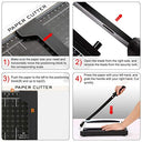 Coocheer - Professional Lever Paper Cutter for Photos, Cardboard, A4, Black