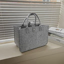 Hrippy - Large Capacity Felt Shopping Bag, Reusable, Ideal for Grocery & Travel