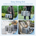 Petsfit - Expandable Cat & Dog Carrier, Airline Approved, Soft-Sided, Washable