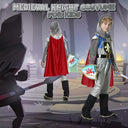 Wellchy - Children's Knight Costume with Helmet, Medieval Roleplay Outfit, Perfect for Dress Up Parties