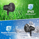 Skibiles - Snowflake LED Projector Lights, IP65 Waterproof, Indoor/Outdoor Use