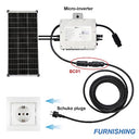 Bqweun - 5m Solar Connection Cable for Balcony Power Plant, Schuko to EU Socket