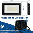 Niserelesa - 200W IP66 Waterproof LED Floodlight, 20000 LM Cool White