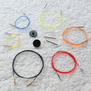 Knitpro Stainless Steel Interchangeable Cable - 40Cm, Smooth Stitching