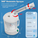 GlowMist - Easy To Clean Nano Ionic Facial Steamer With Aromatherapy Diffuser