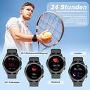 Iowodo - R8Pro Smartwatch with Phone Function, 1.39" Touchscreen, Waterproof, Heart Rate Monitor