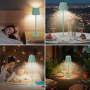 Inhdbox - 3-in-1 Wireless LED Table Lamp, Touch Dimmable, 6000mAh Battery, IP54