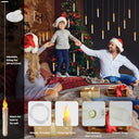 Ftjkgh - Pack of 12 Floating LED Candles with Remote, Battery Operated, Flickering Effect