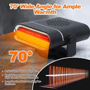 Zotimo - 2 in 1 Car Heater 150W, Quick Heating, 360° Adjustable, Defrost Fan