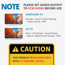 Autoutlet - 192kHz DAC Converter, SPDIF Toslink to Analog RCA, Includes 1M Optical Cable