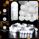 Yizhet - 30 LED Balloon Lights with Switch, Warm White for Parties & Events