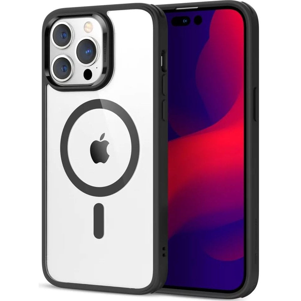 ESR - iPhone 14 Pro MagSafe Case, Shockproof Hybrid Protection, Clear Black