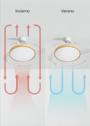 CREATE WIND CLEAR STUDIO M Ceiling Fan with Light