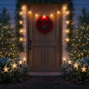 Mycznsyard - Solar Christmas Star Pathway Lights, 5 Pack, Waterproof LED for Outdoor Decor