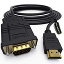 Newbep HDMI to VGA Adapter Cable - 6ft Gold-Plated Converter