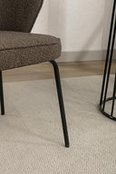 Luxury Velvet Dining Chairs Set of 2 with Swivel and Metal Legs