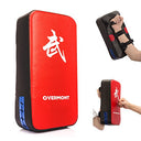 Shop Overmont PU Leather Kick Shield Hand Pads, perfect for kickboxing, MMA, and karate training. Adjustable for all ages, durable, and lightweight.
