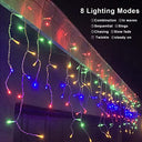 Yunsova - 33FT 400 LED Icicle Lights with Remote, 8 Modes, Waterproof