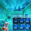 Omp - 16 Colors Ocean Ripple Wave LED Table Lamp with Remote & Touch Control
