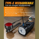 Victoper Bike Lights - Front And Back, 10000 Lumen, Super Bright