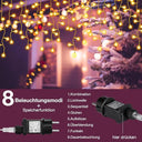 Eleuth - 5m 200 LED Icicle Fairy Lights with Timer, IP44 Waterproof, 8 Modes