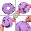 Unikato - Halloween Decorative Paper Lanterns with LED, Set of 5 for Festive Atmosphere