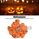 Pilipane - 20LED Pumpkin String Lights, 8ft Length, Perfect for Halloween Decor