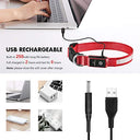 Masbrill - LED Dog Collar, Rechargeable, Waterproof, High Visibility Glow