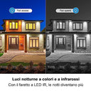 NGTeco - Wireless Security Camera with 9000mA Battery, PIR Motion Detection, Color Night Vision, 2-Way Audio