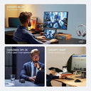 UGREEN - Ergonomic Bluetooth 5.0 Wireless Mouse with 4000 DPI, 5 Silent Buttons