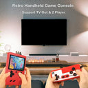 Flechozo - Retro Handheld Game Console with 500 Classic Games, 3.0" LCD Screen, TV Connection, Dual Player Support
