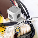 No Brand - Power Strip Multi Plug Adapter with 3 USB Ports, Wall Outlet Expander