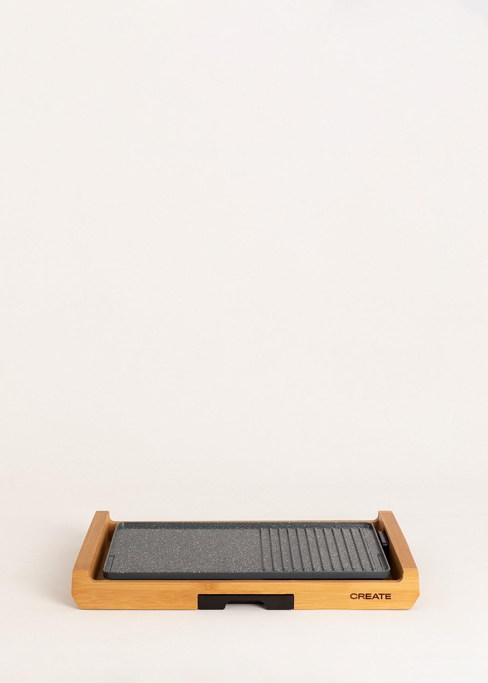 CREATE Stone Flat Bamboo Electric Grill 1800W
