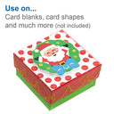 Baker Ross - Jolly Santa Foam Stickers, Pack of 200, Perfect for Kids' Crafts