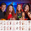 Gwawg - 20 Sheets of Realistic Scars & Zombie Tattoos for Halloween Cosplay