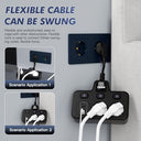 Bochlion - Power Strip with USB, 2 Outlets, Independent Switches & Night Light