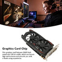 Goshyda - GTX1050Ti 4GB DDR5 Graphics Card, Dual Cooling, DVI VGA HDMI Outputs