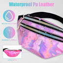 BmhNq - Waterproof Glitter Bum Bag for Girls with Butterfly Key Ring