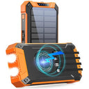 36000mAh Solar Power Bank with Wireless Charger and Flashlight