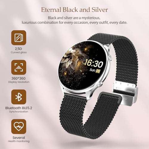 Elfofle - Smart Watch for Women, 1.39" Fitness Tracker, IP67 Waterproof, 120 Sport Modes