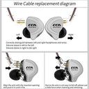 Cca - CCA C10 HiFi IEM Headphones, 4BA 1DD Hybrid Drivers, Detachable Cable