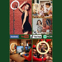 Lipety - 10" LED Ring Light with Tripod, Phone Holder & Remote Control